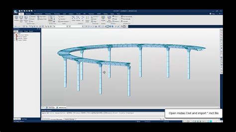 midas CIM Designer module: Export midas Civil analysis model .